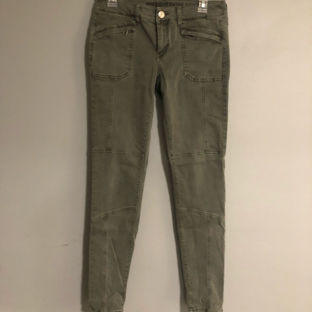American Eagle Olive Jeggings